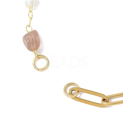 304 Stainless Steel Paperclip Chain Bracelet Making AJEW-JB01434-01-1