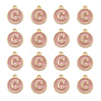 Golden Plated Alloy Enamel Charms ENAM-S118-07C-1