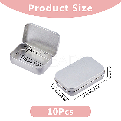 Tinplate Storage Box CON-WH0088-66-1