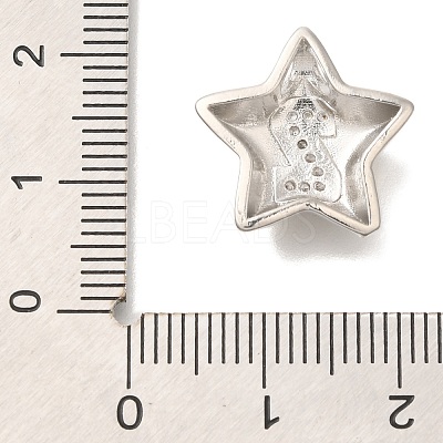 Rack Plating Brass Micro Pave Cubic Zirconia Pendants KK-I722-05P-Z-1
