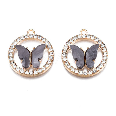 Alloy Rhinestone Pendants LS-X1-PALLOY-S183-001A-RS-1