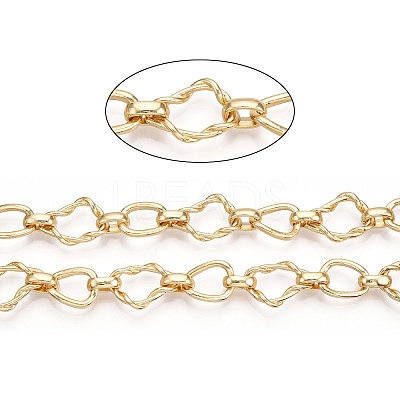 Alloy Teardrop with Twining Chains LCHA-T001-12G-1