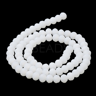 Imitation Jade Solid Color Glass Beads Strands EGLA-A034-J10mm-MD05-1