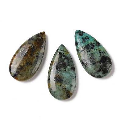Natural African Turquoise(Jasper) Pendants G-Q171-02-1