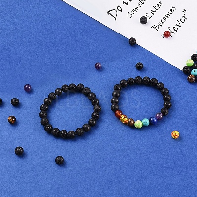 DIY Chakra Stretch Bracelet Making Kits DIY-JP0005-63G-1