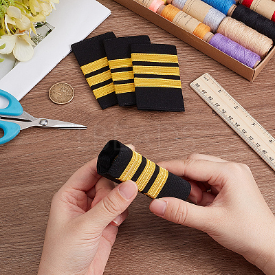 Silk Aviation Epaulette AJEW-CY0002-53A-1