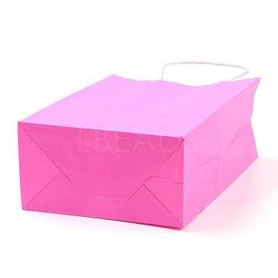 Pure Color Kraft Paper Bags AJEW-G020-D-02-1