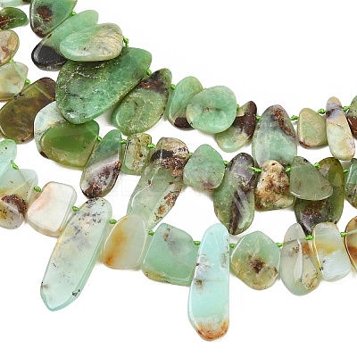 Natural Chrysoprase Beads Strands GG-CBA3D9B-14B-1
