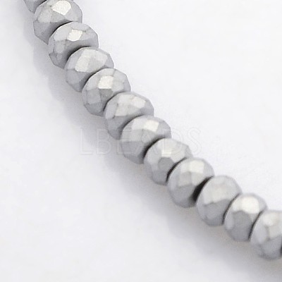 Electroplate Non-magnetic Synthetic Hematite Beads Strands G-J208G-02-1