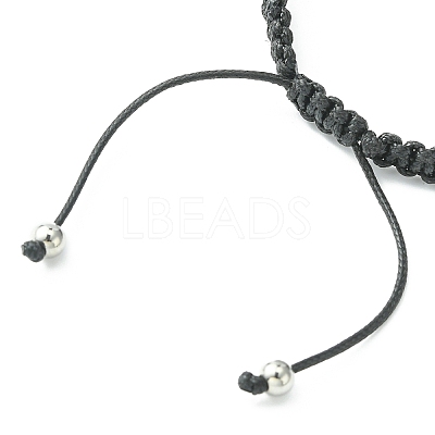 Handmade Polymer Clay Rhinestone Beads Braided Bead Bracelets BJEW-TA00320-1
