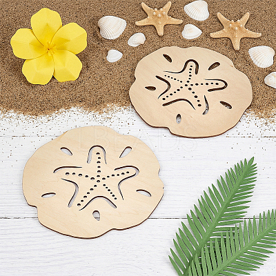 2Pcs Plywood Wall Decoration DIY-BC0017-87-1
