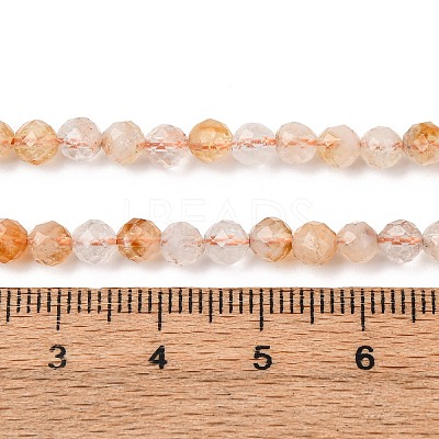 Natural Citrine(Heated) Beads Strands G-G155-B03-02-1