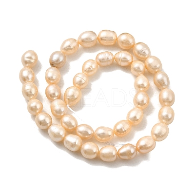 Natural Cultured Freshwater Pearl Beads Strands PEAR-I007-01E-05B-1