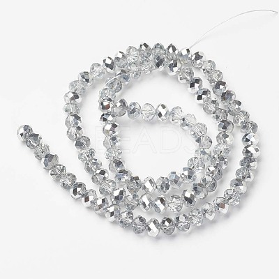 Electroplate Transparent Glass Beads Strands EGLA-A034-T1mm-M16-1