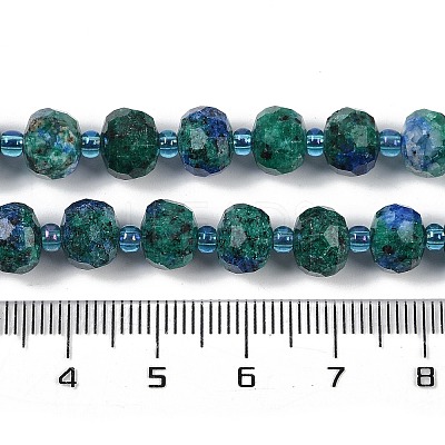 Natural Sesame Jasper Dyed Beads Strands G-H057-A21-08-1