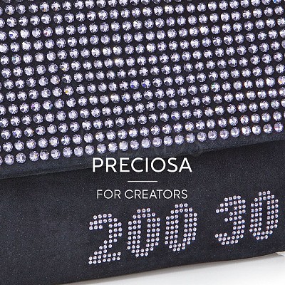 Preciosa&reg MAXIMA Crystal No Hotfix Flatback Stones Y-PRC-NSS12-10220-200-1