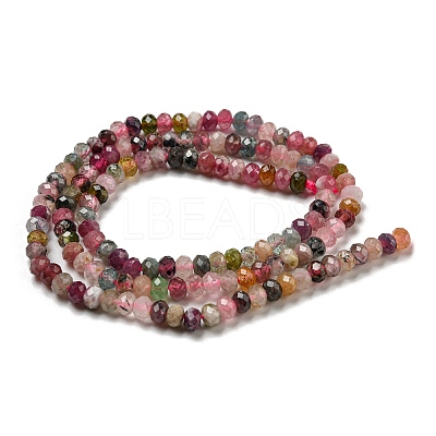 Natural Multicolor Tourmaline Beads Strands G-D0010-23D-1