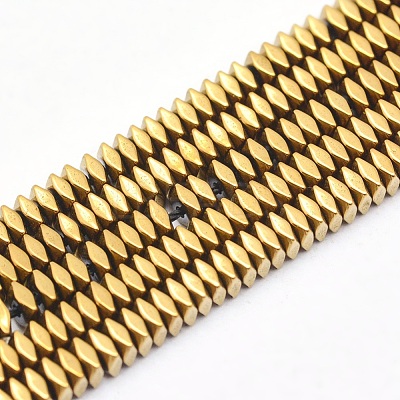 Electroplate Non-magnetic Synthetic Hematite Beads Strands G-L489-D05-1