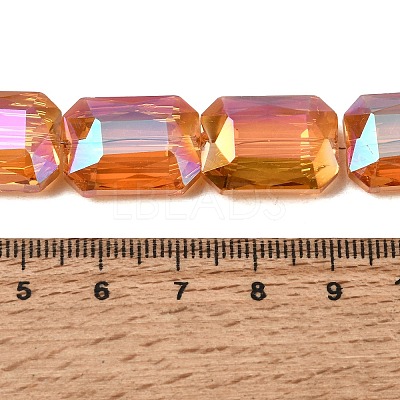 Electroplated Glass Beads EGLA-H002-A-09-1