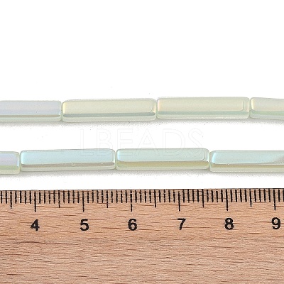 Electroplate Glass Beads Strands EGLA-Q128-11A-AB02-1