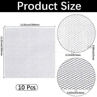 Aluminum Mesh Sheets AJEW-GF0013-47-1