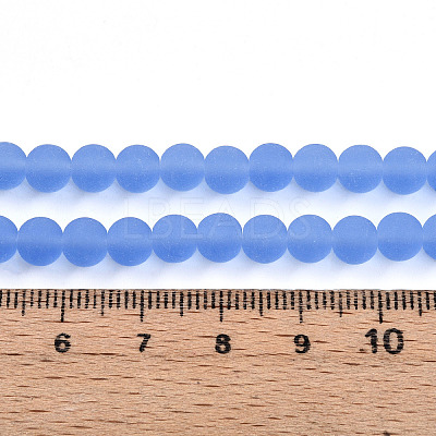 Transparent Glass Beads Strands GLAA-T032-T6mm-MD04-1