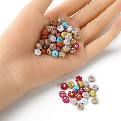 Opaque Mixed Color Acrylic Beads MACR-YW0002-48B-1