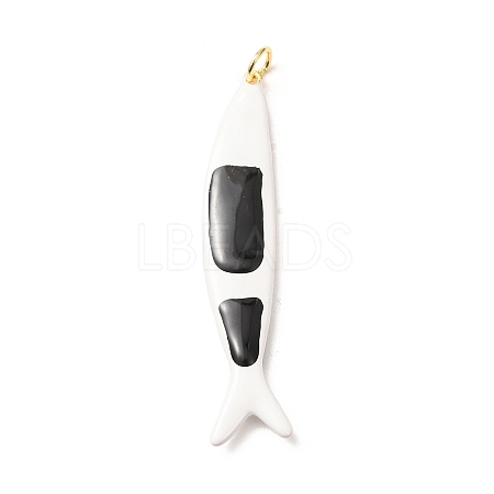 Brass with Enamel Big Pendants KK-CBA2F11-02G-02-1
