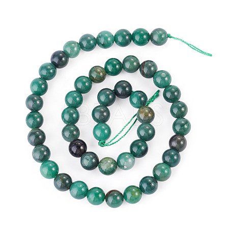 1Strand Natural African Jade Beads Strands G-TA0003-50B-1