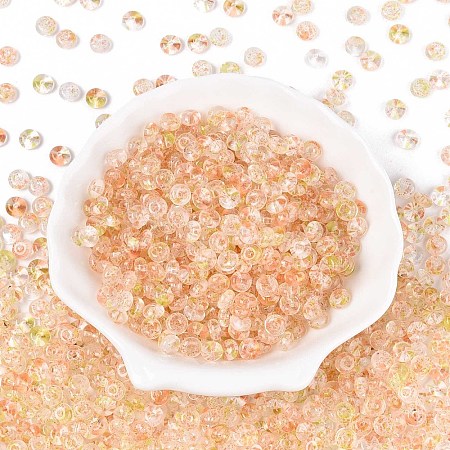 Baking Paint Transparent Glass Beads DGLA-T004-07H-1