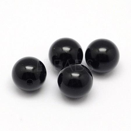 Natural Black Onyx Beads G-D708-12mm-1