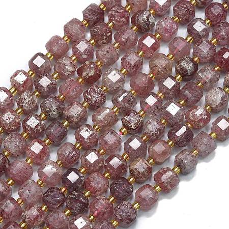 Natural Strawberry Quartz Beads Strands G-K389-A69-01-1