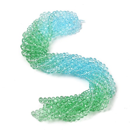 Transparent Painted Glass Beads Strands DGLA-A034-T8mm-A16-1