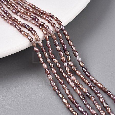 Natural Cultured Freshwater Pearl Beads Strands PEAR-N012-02H-02-1
