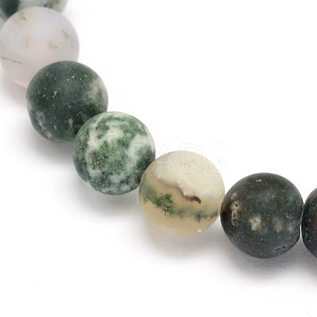 Natural Tree Agate Beads Strands G-G735-02F-6mm-1
