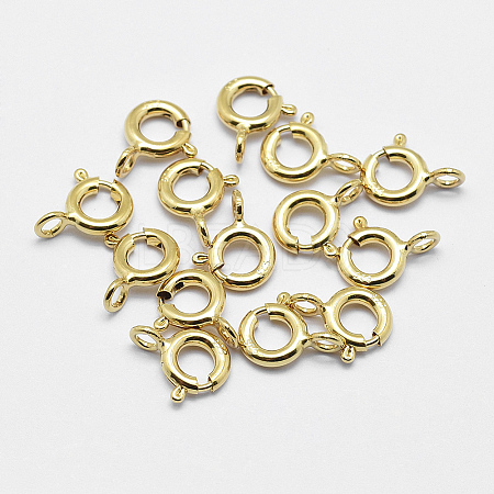 925 Sterling Silver Spring Ring Clasps STER-K167-076B-G-1