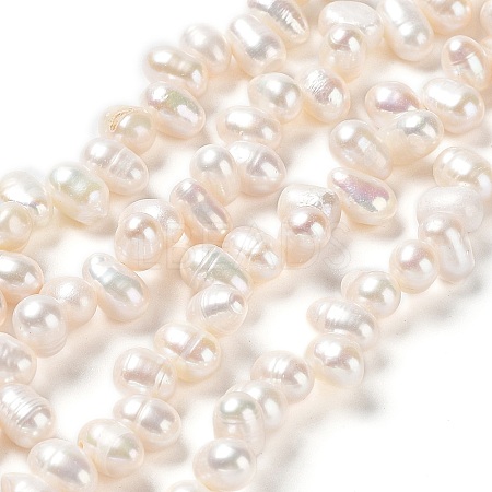 Natural Cultured Freshwater Pearl Beads Strands PEAR-J007-67-1