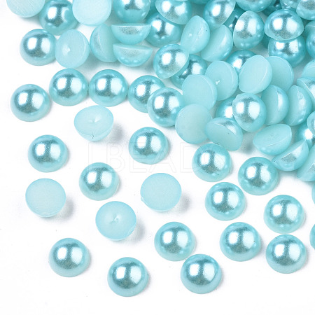 ABS Plastic Imitation Pearl Cabochons SACR-S738-6mm-Z19-1