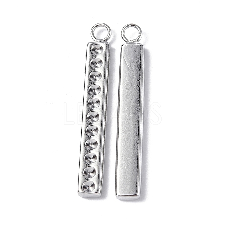 Tarnish Resistant 304 Stainless Steel Pendant Cabochon Settings STAS-C066-15P-1