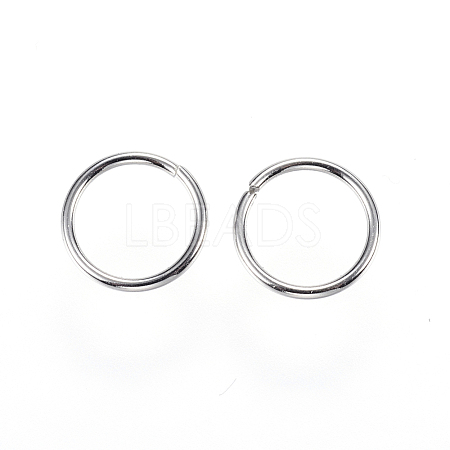 Tarnish Resistant 304 Stainless Steel Open Jump Rings A-STAS-D448-098P-10mm-1