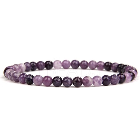 4MM Natural Lepidolite Stretch Bracelets RP2095-13-1