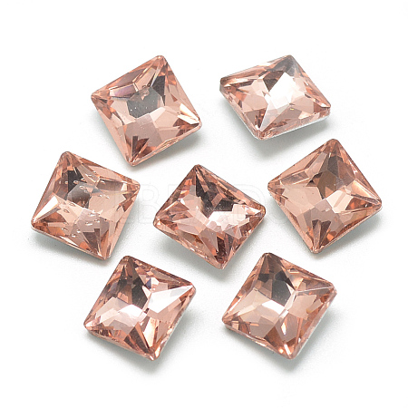 Pointed Back Glass Rhinestone Cabochons RGLA-T027-8x8mm-06-1
