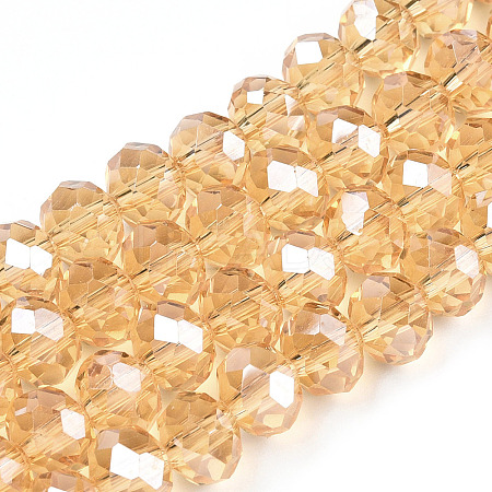 Electroplate Glass Beads Strands EGLA-A034-T2mm-A30-1