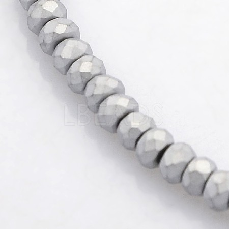 Electroplate Non-magnetic Synthetic Hematite Beads Strands G-J208G-02-1