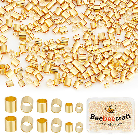 Beebeecraft 600Pcs 3 Styles Brass Spacer Beads KK-BBC0011-70G-1