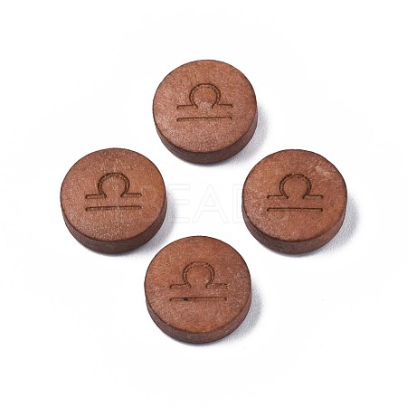 Laser Engraved Wood Beads WOOD-S053-53H-1