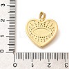 Brass Micro Pave Clear Cubic Zirconia Pendents KK-R212-12G-03-3