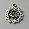 Chakra Zinc Tibetan Style Alloy Pendants FIND-WH0137-05B-AS-1