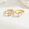 Luxurious Sparkling Zircon Square Ring Set for Couples Wedding Jewelry. WZ9023-3-1
