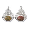 Natural & Synthetic Mixed Gemstone Pendants G-H283-01-3